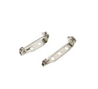 20 Unids/lote Broche De Acero Inoxidable Base Barra Trasera Soporte De Insignia Pines De Bloqueo Accesorios DIY(20mm)
