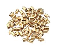 20 unids/lote de ganchos de cierres de acero inoxidable de Color dorado for hacer joyas, tapas de extremos, accesorios for collares y pulseras DIY(Gold,Hole 9mm)