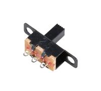 20 unids/lote interruptor deslizante 3PIN 2 posiciones 1P2T interruptores de palanca ON-OFF mango alto 6mm SS12F15VG6