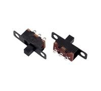 20 unids/lote interruptor deslizante 3PIN 2 posiciones 1P2T interruptores de palanca ON-OFF mango alto 3mm 4mm 5mm 6mm 7mm SS12F15VG6