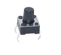 20 unids/lote Mini interruptor de botón táctil ligero DIP 4 pines 6x6x4,5/5/6/8/10/11/12/13-19MM 6 * 6 * 4,5 MM-19MM Micro interruptor 6x6 interruptor de llave(DIP-6X6X6)