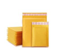 20 unids/lote sobres de papel Kraft bolsas sobres de envío acolchados con bolsa de correo-11 * 15cm