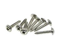 20 unids/lote tornillos autorroscantes de acero inoxidable 304 M1.4. 7 M2 M3 M4 cabeza redonda cruzada con tornillo de almohadilla(M1.7-5mm(20pcs))