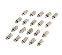 20 unids M5 4mm Acoplador de manguera de aire Neumática Recta Empuje rápido Conectores macho