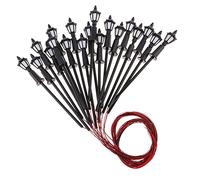 20 unids modelo ferroviario tren lámpara LED farolas 1:100 H0 00 escala paisaje disposición paisaje paisaje paisaje