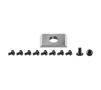 20 unids/set de cuchillas de inserciones de carburo con tornillo, cortadores indexables de 7,5x12x1,5mm for cepilladora en espiral for carpintería