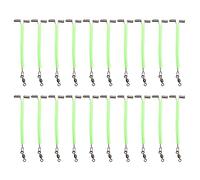 20 Unids/Set Eslabones Giratorios de 3 Vías Equilibrio Cruces Línea Giratorios de Pesca con Cuentas Luminosas Broches en Forma de T de Acero Inoxidable Señuelos de Pesca de Acero Inoxidable Línea de
