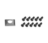 20 unids/set insertos de carburo cuchillas de repuesto 14x14x2mm 30 grados R150, cortador de radi0 de 6 pulgadas con tornillos