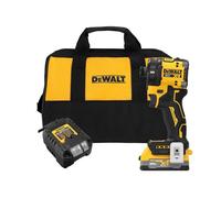 20 V MAX XR sin escobillas inalámbrico 1/4 pulgadas kit de controlador de impacto hidráulico silencioso con batería y cargador XR powerpack (DCF870E1)
