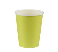 20 vasos de cartón 20 cl 100% Nature Verde Anís