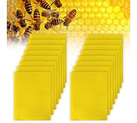 20 velas de cera de abejas, 20 x 20 cm, placas de cera de abejas para velas, placas de cera para apicultura, haz tus propias velas, para hacer velas, manualidades, velas de Navidad