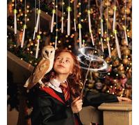 20 Velas LED Flotantes Harry Potter con Mando a Distancia de Varita Mágica, Velas Sin Llama Parpadeantes, Funciona con Pilas AAA, Decoración Mágica para Fiestas, Navidad, Halloween, Regalo para Fans