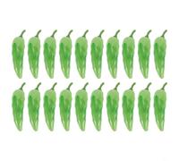 20 verduras falsas para fines educativos, chile rojo, papa, ajo y más para decoración (chile verde A)