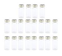 20 viales de suero sellados de vidrio, diseño portátil de lengüeta para aceites esenciales, botellas de viaje de peso para salón de belleza y uso doméstico, 10 ml