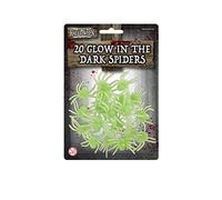 20 x 5 cm brilla en la oscuridad arañas WEB SPOOKY HALLOWEEN decoración de fiesta
