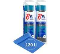 20 x Bolsas de Basura 120 L - Envio 24 h - Muy Resistentes - Perfumada con Autocierre y Antigoteo - Reciblables - Pack de 2 x 10 bolsas (J - 120 L)