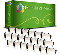 20 x DK11241 Etiquetas Compatible con Brother P-Touch QL-1050 QL-1060N QL-1100 QL-1110NWB | 102mm x 152mm | 200 Etiquetas por Rollo | Etiquetas precortadas para envíos Grandes, Papel