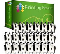 20 x DK22210 Etiquetas continuas Compatible con Brother P-Touch QL-500 QL-570 QL-700 QL-720NW QL-800 QL-810W QL-820NWB QL-1050 QL-1100 QL-1110NWB | 29mm x 30.48m | Cinta para Impresora de Etiquetas