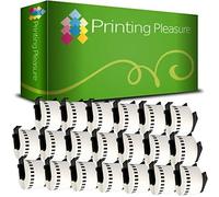 20 x DK22223 Etiquetas continuas Compatible con Brother P-Touch QL-500 QL-570 QL-700 QL-720NW QL-800 QL-810W QL-820NWB QL-1050 QL-1100 QL-1110NWB | 50mm x 30.48m | Cinta para Impresora de Etiquetas