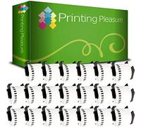 20 x DK44205 Etiquetas continuas Removibles compatibles con Brother P-Touch QL-500 QL-500BW QL-550 QL-570 QL-700 QL-720NW QL-800 QL-810W QL-820NWB QL-1050 QL-1060N QL-1100 QL-1110NWB | 62mm x 30.48m