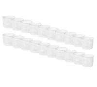 20 x Moldes para Queso 5,5x5 cm - Tamaño Compacto, Para Elaboración de Mini Quesos Camembert, Ricotta, Brie