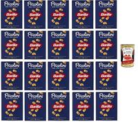 20 x Pasta Barilla Mini Pipe Rigate, 100% italiana, 500 g + Polpa italiana Gourmet 400 g