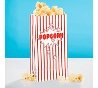 20 x Popcorn Bolsa Rojo y Blanco Rayas Classic - 13 x 25 cm - Caja de palomitas para Noche de cine, Hollywood Party & Co - Party Marty GmbH®