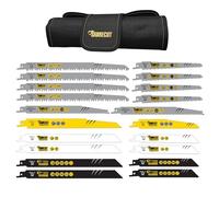 20 x SabreCut SCRSK20A Mixed S610DF S644D S922BF S922HF S1110DF S1122HF S1122BF S1531L S2345X Hojas de sierra de sable para corte rápido de madera y metal Compatible con Bosch Dewalt Makita y otros