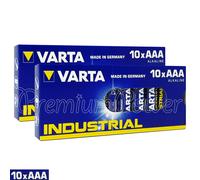 20 X Varta Pilas AAA Alcalinas Industrial LR03 Micro MN2400 4003 Paquete De 10