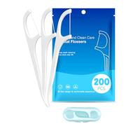 200+10 Hilo Dental con mango Arcos Dentales Flossers dental floss 3x limpio hilo dental con palillo de dientes con 1 Cajas Portatiles