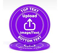 200-1000 Fichas de póker personalizadas de plástico, fichas de bebida personalizadas con tu propio logo, imagen y texto, impresión a doble cara a todo color, fichas personalizadas para bar, fiesta