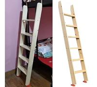 200 175 150 125 100 Cm Extra Alto Escalera De Literas Para Niños Anciano Deshabilitado Escalera De Cama Alta Con Peldaños De 10cm De Ancho & Gancho & Almohadillas Antideslizantes Para Los Pies ( Size