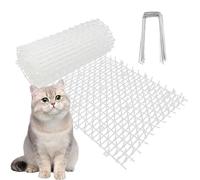 200 * 28cm Pinchos Anti Gatos Tiras de Espinas para Gatos Plástico Anti Estera del Gato para jardinería con 8 Clavijas Repelente para Disuasión para Animales Salvajes Protección de Plantas de jardín