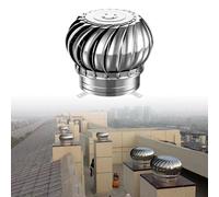 200 300 400mm Ventilador De Turbina, Sombrero Chimenea Extractor De Humo, Turbinas Eólicas De Techo, Tapas De Chimenea Con Abrazaderas(75mm/2.95in)