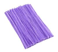 200/300 Uds DIY palitos de chenilla felpa limpiadores tubos tallo tallos oropel palos con cable niños suministros educativos for manualidades Para Artesanales(Light Purple,300pcs)