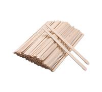 200/500/1000 varillas de depilación para cejas, espátulas de cera para cara, aplicador de madera, palitos desechables para depilación de labios, nariz, herramienta de belleza (140 x 6 x 1,3 mm) (500