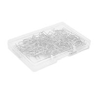 200 Agujas de Doble Bloqueo de Acero Inoxidable en Forma de U Resistentes y duraderas para Cintas de Ropa (17 mm)