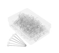 200 alfileres de cabeza para arreglos florales, alfileres transparentes para ramos de boda y manualidades, alfileres de costura decorativos de 1.5 pulgadas
