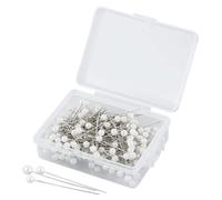 200 alfileres de perlas: flores, boda, bufanda, costura, ramillete, ramos de acolchado, manualidades, decoración, bricolaje, costura, con caja de plástico