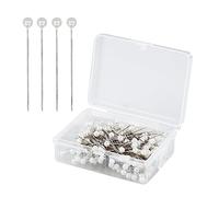 200 alfileres de perlas para flores, alfileres de boda, alfileres de bufanda, alfileres de costura, alfileres de ramillete, alfileres de acolchado con cabeza de perla, alfileres florales de vestir