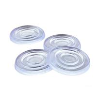 200 almohadillas de silicona antideslizantes para tablas de cortar de 1.6 pulgadas de grosor, respaldo seguro para alimentos para protección de encimera y reducción de vibraciones (24 mm)