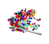 200 anillos para patas de pájaros para loros, pinzones, canarios y diamantes de Gould. Entrega en colores aleatorios.,Multi,3 mm