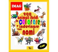 200 animali ibridi da colorare e indovinare i loro nomi