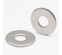 200 arandelas de acero inoxidable M8 x 22 mm, anchas, tipo L, arandelas metálicas planas de acero inoxidable A2 para tornillos y tuercas, NFE 25514-8 mm L