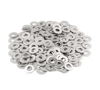 200 arandelas M3 de acero inoxidable A2 V2A, arandelas planas, inoxidables y resistentes a la corrosión, arandelas de metal para tornillos, tuercas, bricolaje, montaje de muebles, ingeniería mecánica