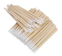 200 bastoncillos de algodón puntiagudos de madera de 7 cm para tatuaje, cejas, belleza, maquillaje, uñas (bambú)