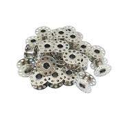 200 bobinas de metal for máquina coser doméstica, acero inoxidable, for bobinado hilo seda para Máquinas Coser