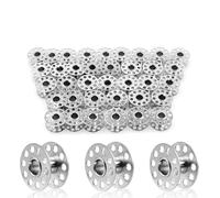 200 bobinas de metal vacías acero inoxidable for máquina coser doméstica, accesorios costura para Máquinas Coser