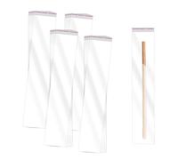 200 Bolsas de celofán, Bolsas de plástico Transparente Autoadhesivas, Bolsas para Envolver Regalos, se Pueden Usar para Dulces, palitos de Galletas, etc. (25x5cm)