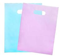 200 bolsas de color rosa pastel y azul pastel para pequeñas empresas, 100 rosas pastel y 100 azules pastel de 1.5 mil, 9 x 12 pulgadas, bolsas de mercancía gruesas y brillantes para pequeñas empresas